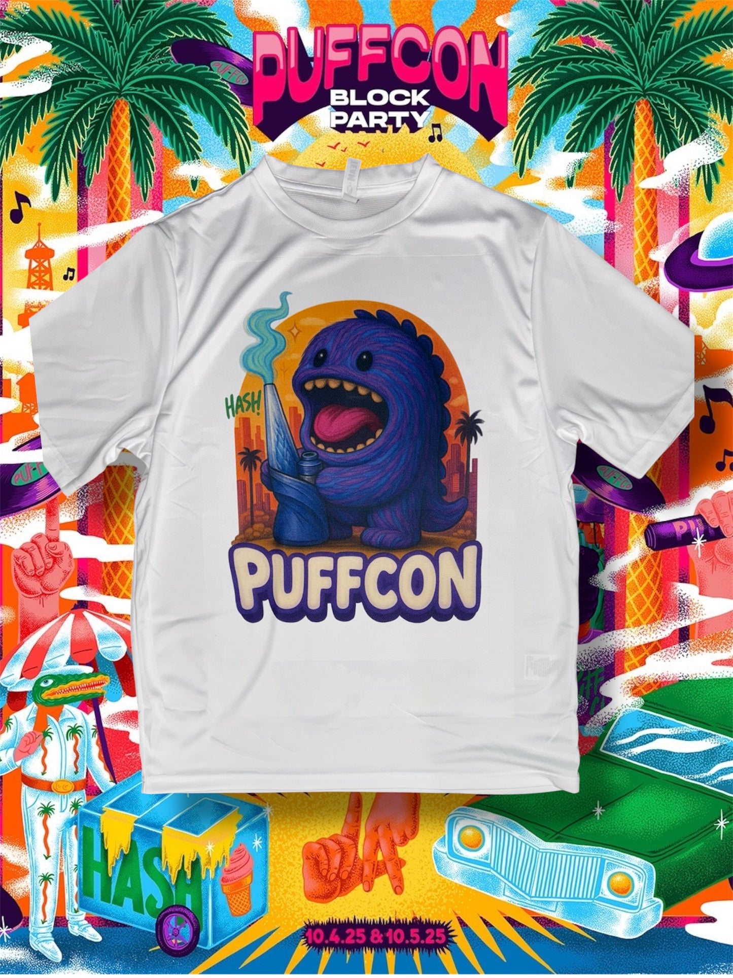 Puffcon Set up tee - Hits crew edition