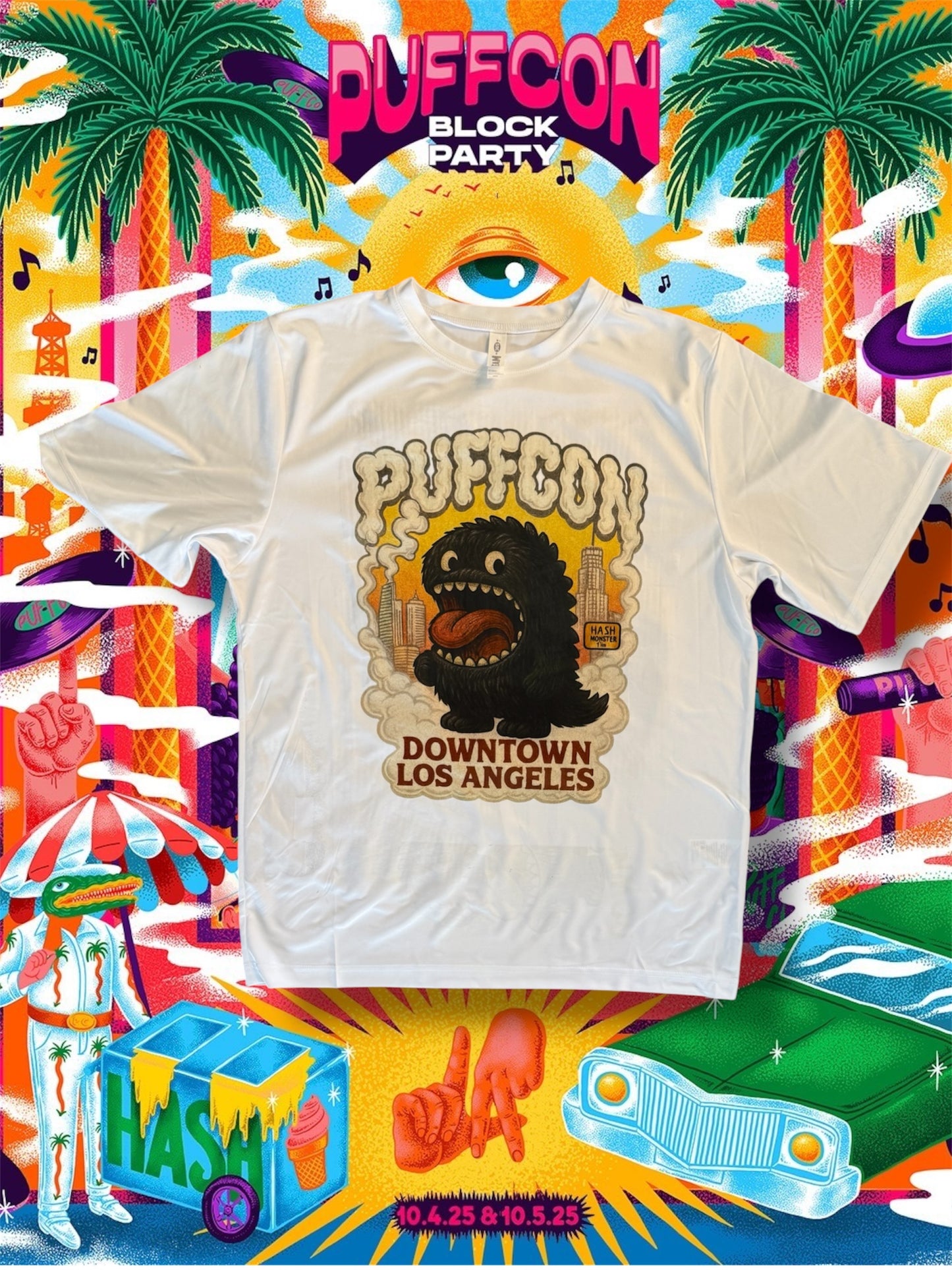 Puffcon set up tee- HITS crew edition