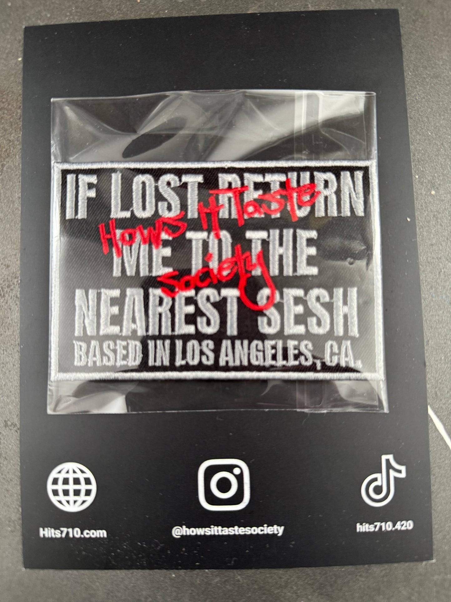 HITS710 Custom Embroidered Patches – Limited Drop Hash monster, Thanos, return me to the nearest sesh