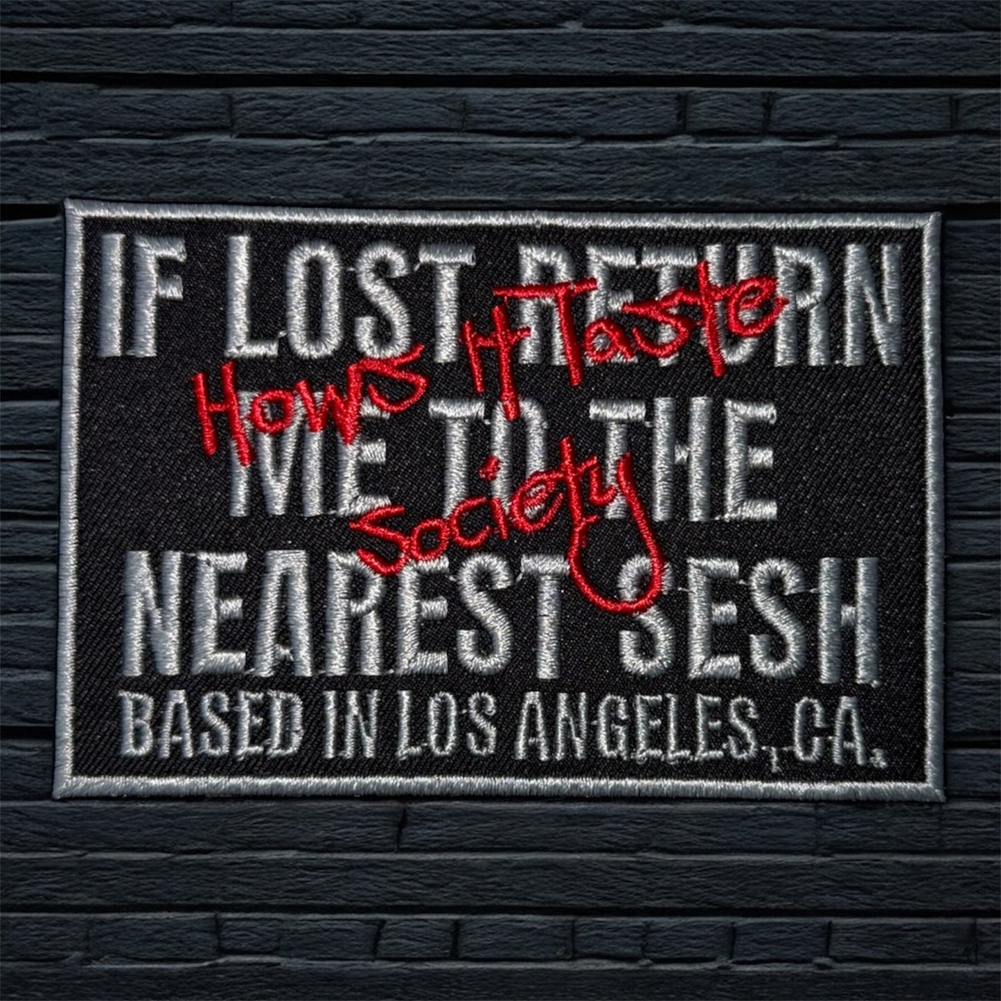 HITS710 Custom Embroidered Patches – Limited Drop Hash monster, Thanos, return me to the nearest sesh