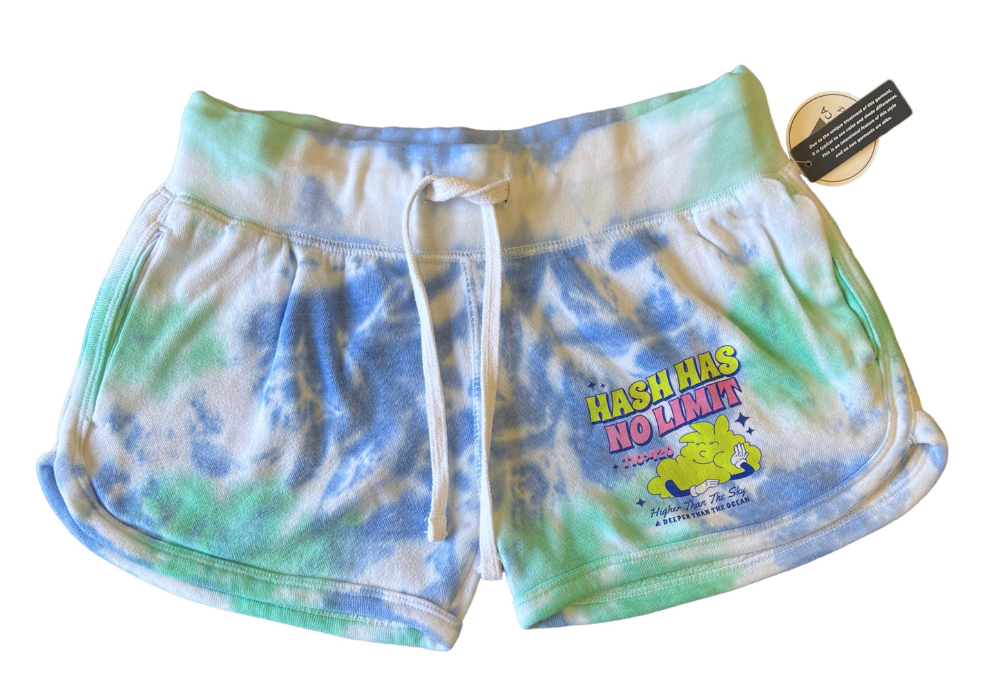 HASH HAS NO LIMIT TIE DYE WOMENS SHORTS -LIMITED RUN