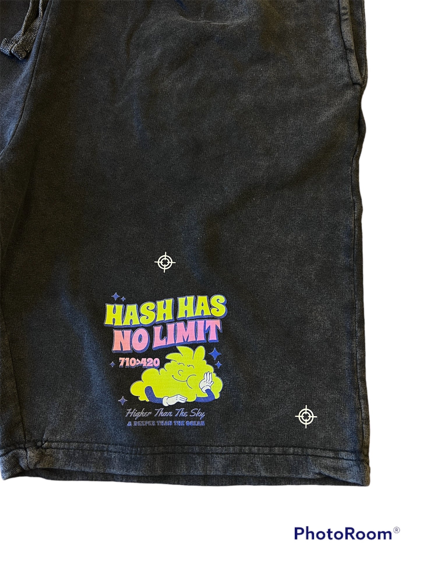 HASH HAS NO LIMIT VINTAGE WASHED SHORTS